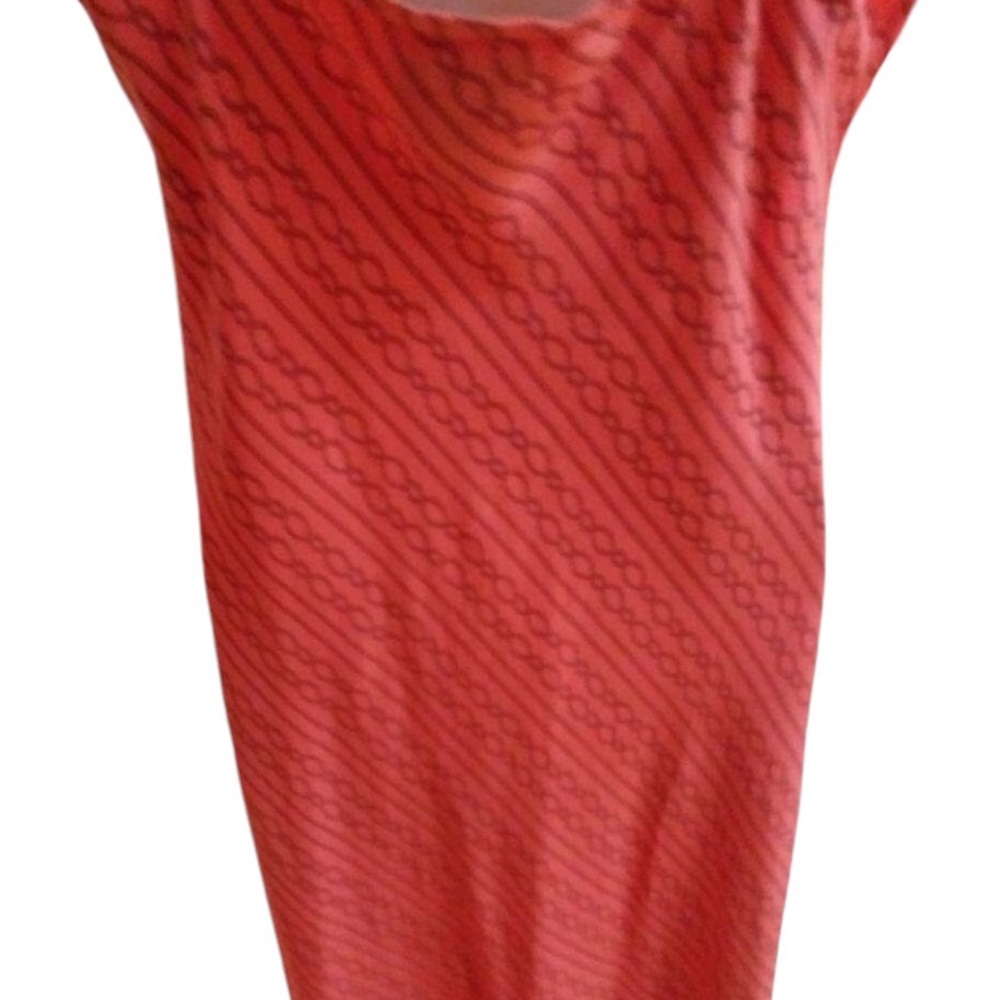 INC International Concepts size 10 orange chain print bias cut for movement - Picture 8 of 15